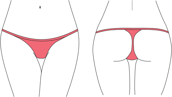 G-string rodzaje majtek damskich G-string